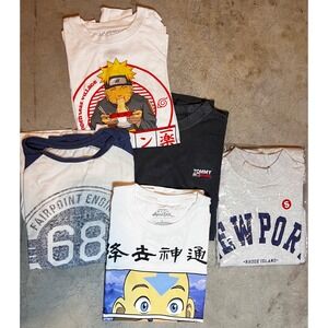 Anime Graphic Tee Naruto Avatar Tommy Jeans Newport Fairpoint Bundle Small 0003‎